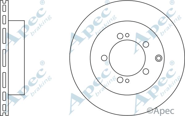 APEC BRAKING Jarrulevy DSK2261